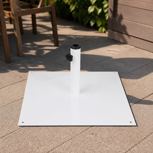18kg Flat Metal Parasol Base for Commercial Use 620mm Width
