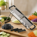 Commercial Reversible Mandoline With Interchangeable Blades