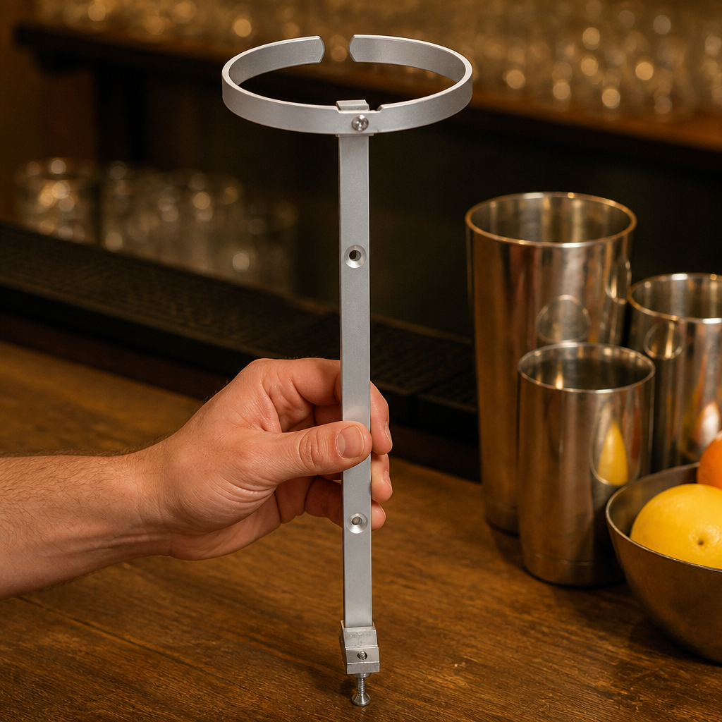 Commercial Half Gallon Round Wall Bracket for Bar Optics