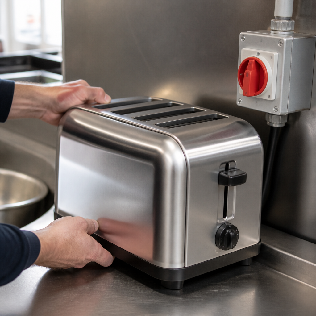 Commercial toaster hardwired installation service for professionals