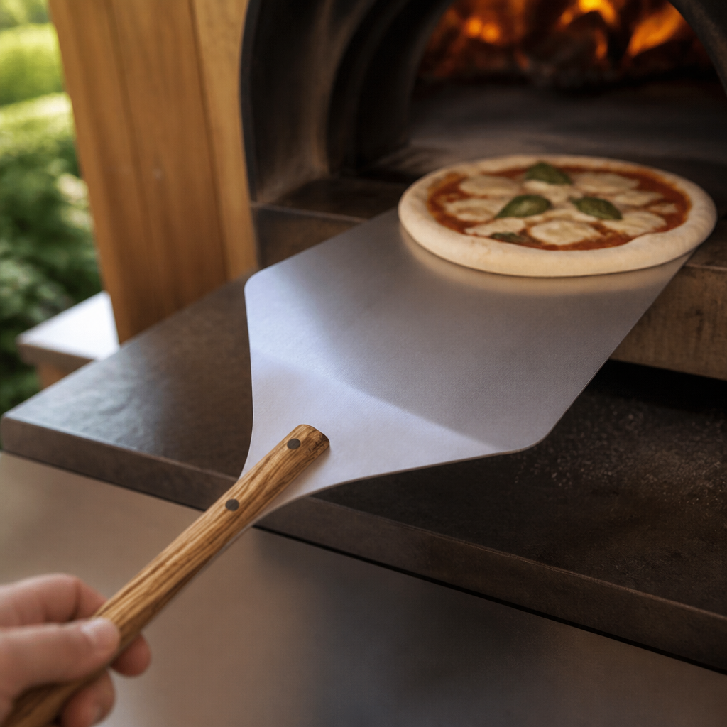 Commercial Pizza Peel with Olive Wood Handle 660x300mm