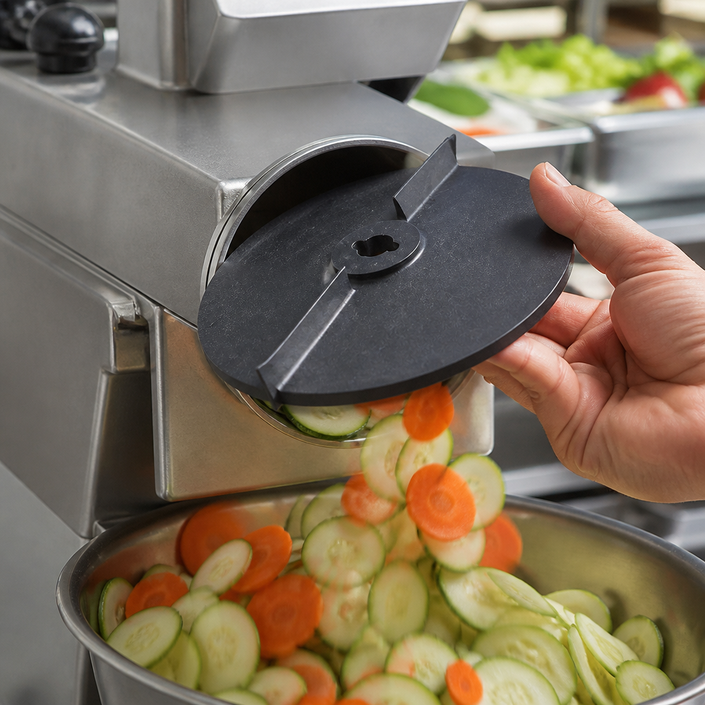 Commercial Veg Prep Machine Removable Rubber Ejector