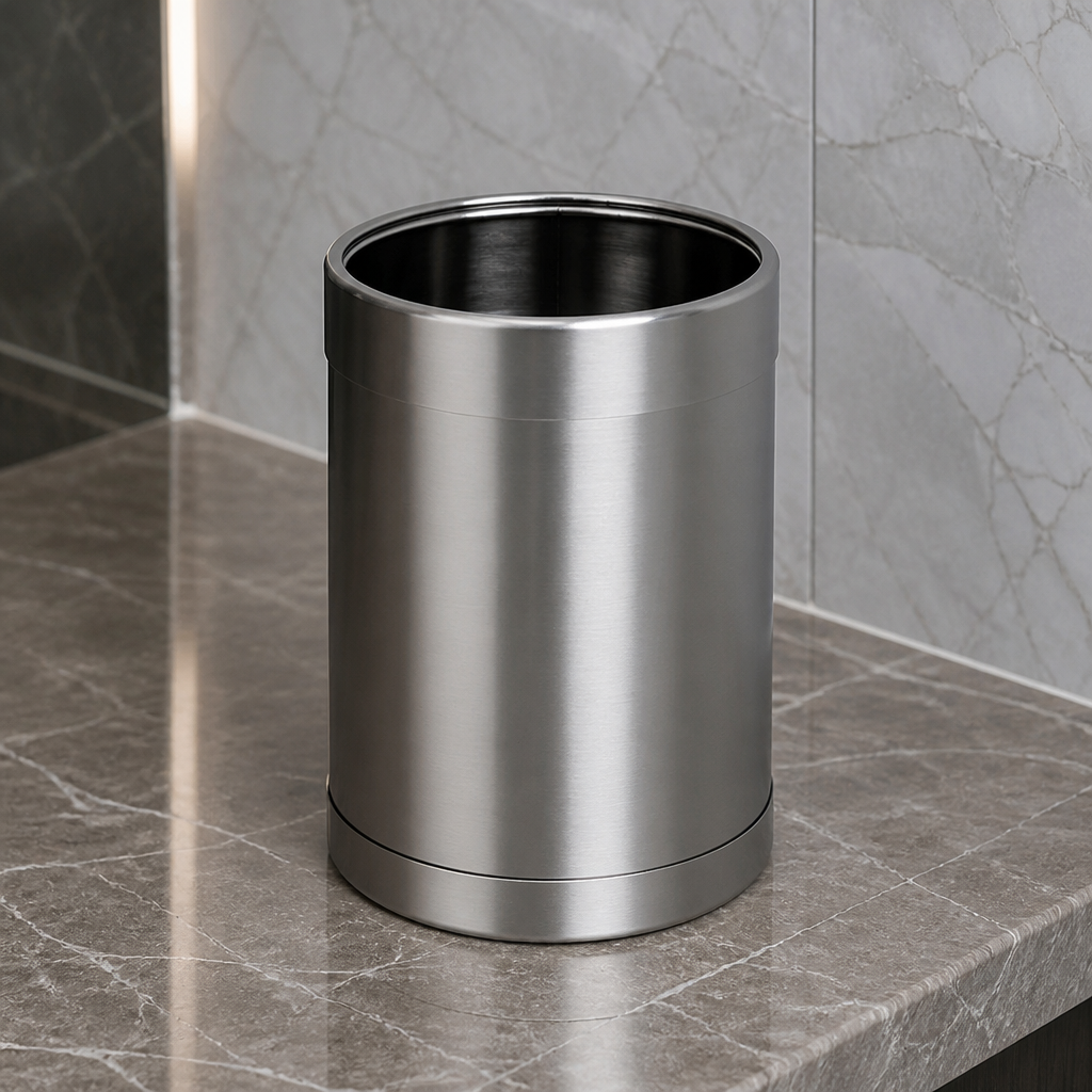 Commercial Stainless Steel Waste Paper Bin 10.2Ltr