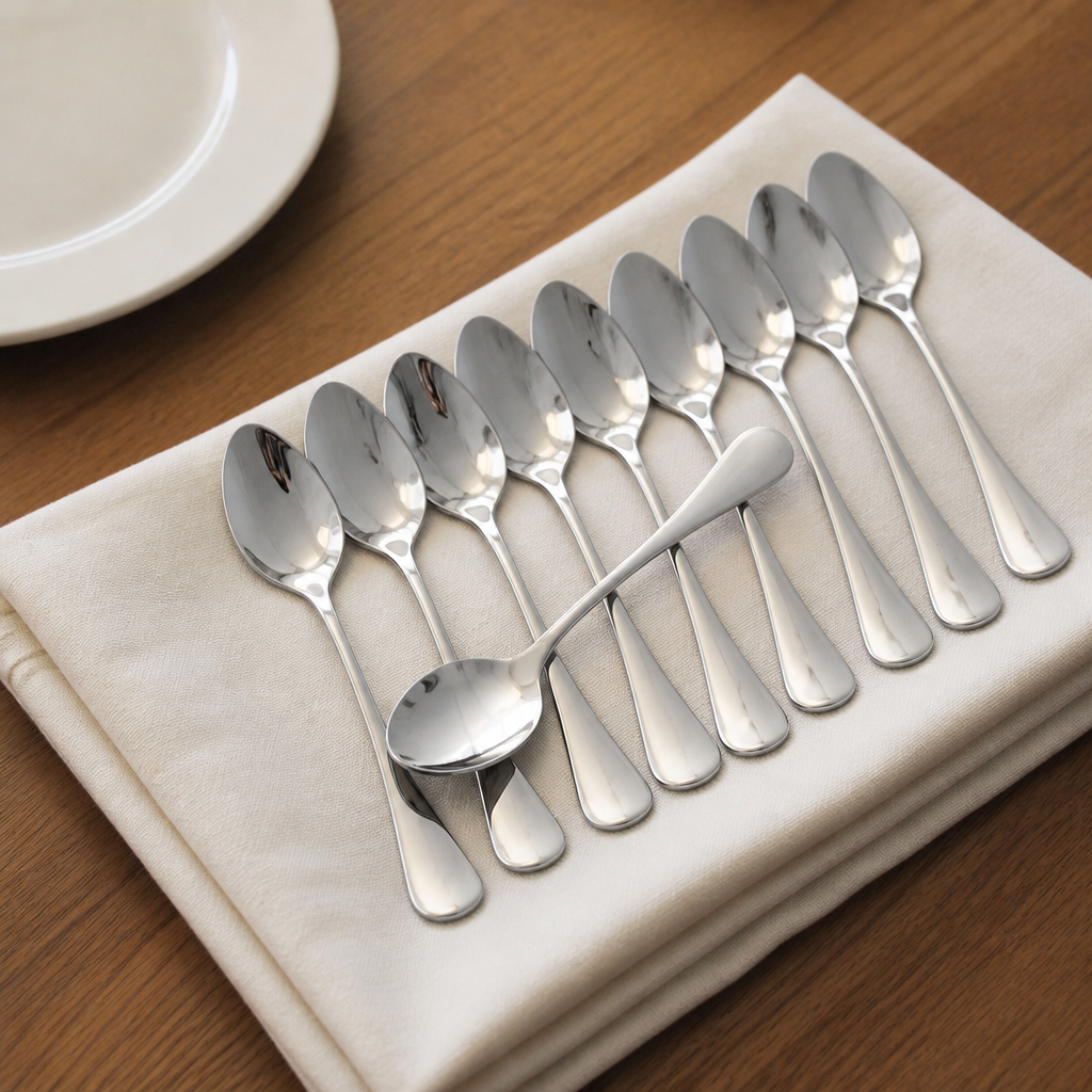 Commercial Stainless Steel Teaspoons 12 Pack for Catering