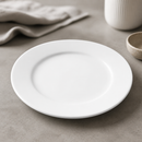 Commercial Whiteware Wide Rimmed Plates 165mm 12 Pack