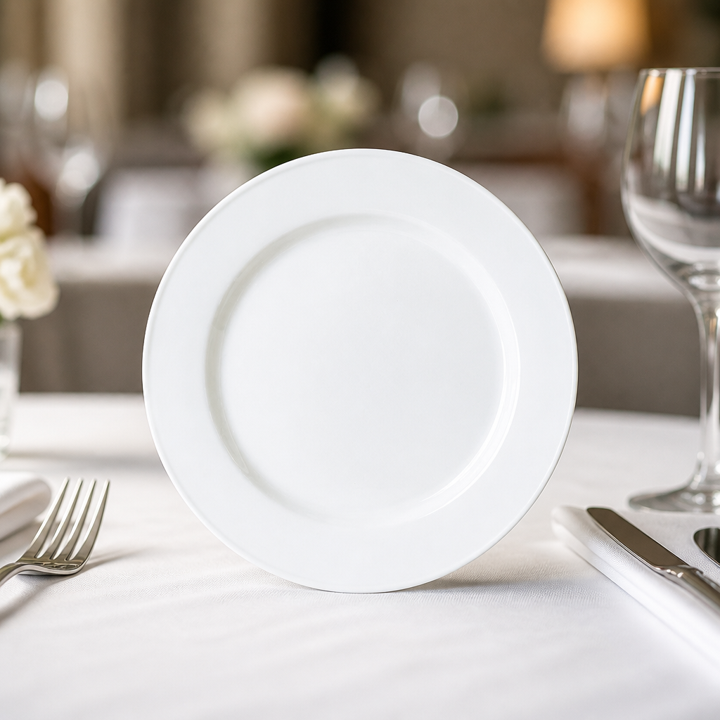 Commercial Slimline Plates 157mm - 36 Pack Porcelain