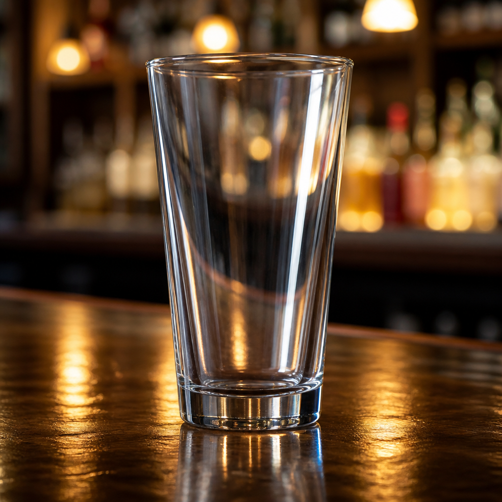 24 pack of durable 560ml commercial pint glasses