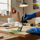 Premium 1-Inch Paint Brush - High-Performance Synthetic Bristles for Smooth Finish