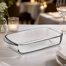 Commercial Glass Roasting Dish 800ml Non-Porous Oven Safe