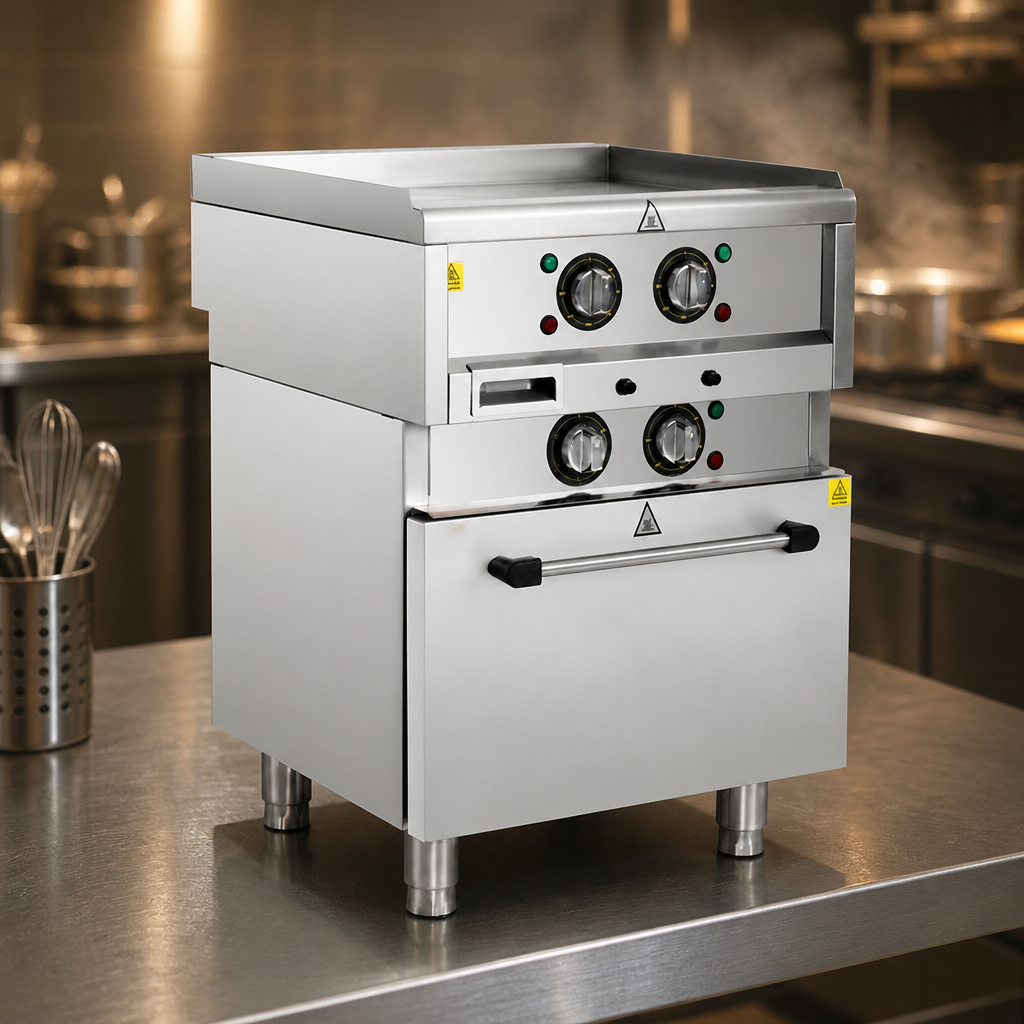 Freestanding Electric Griddle with Convection Oven 600mm