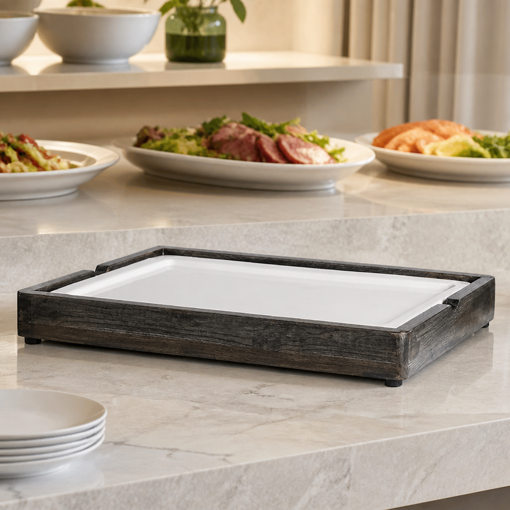Commercial Display System Riser 1/1 in Ash Grey