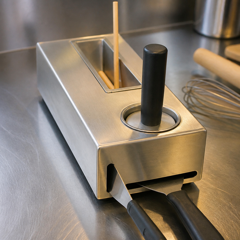Commercial Crepe Accessory Kit with Stainless Steel Storage Box