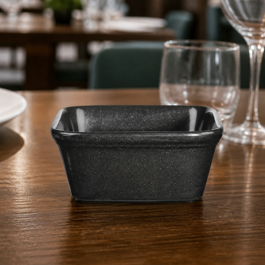 Commercial Black Square Pie Dishes 450ml 12 Pack