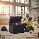 Premium Heavy Duty Site Box with Enhanced Security Features and 97KG Weight for Tool Protection