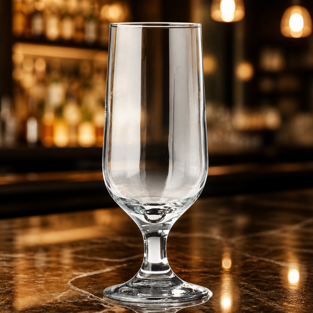 Commercial Stemmed Beer Glasses 340ml Clear 24 Pack