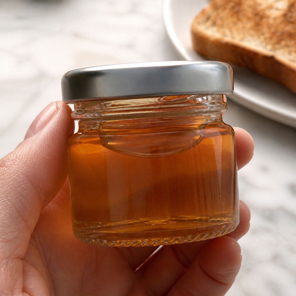 Pure Clear Honey 28g jars - Non-EU blend, Kosher certified