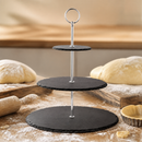 Commercial 3 Tier Slate Afternoon Tea Stand 345mm Height