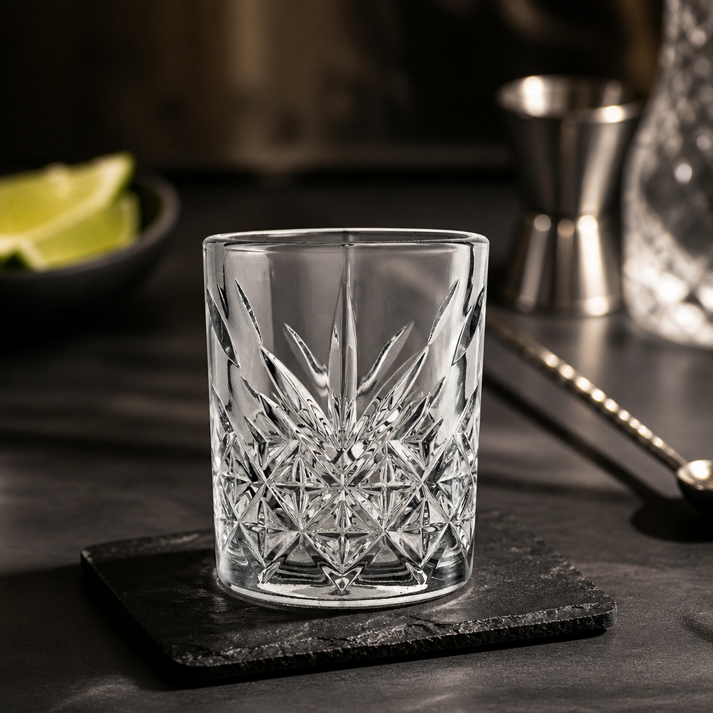60ml Commercial Shot Glasses Vintage Style 12 Pack