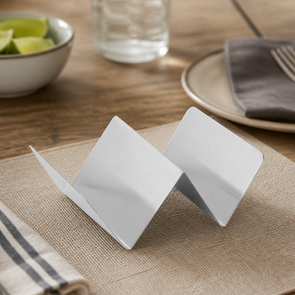 Commercial Stainless Steel Taco Holder for Easy Serving