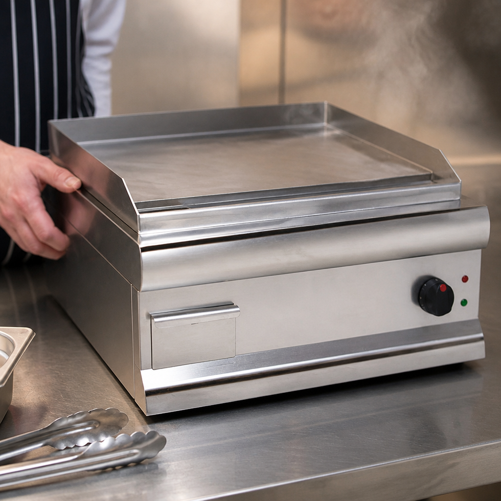 Commercial Electric Griddle 562 x 405mm Steel Plate 4.5kW
