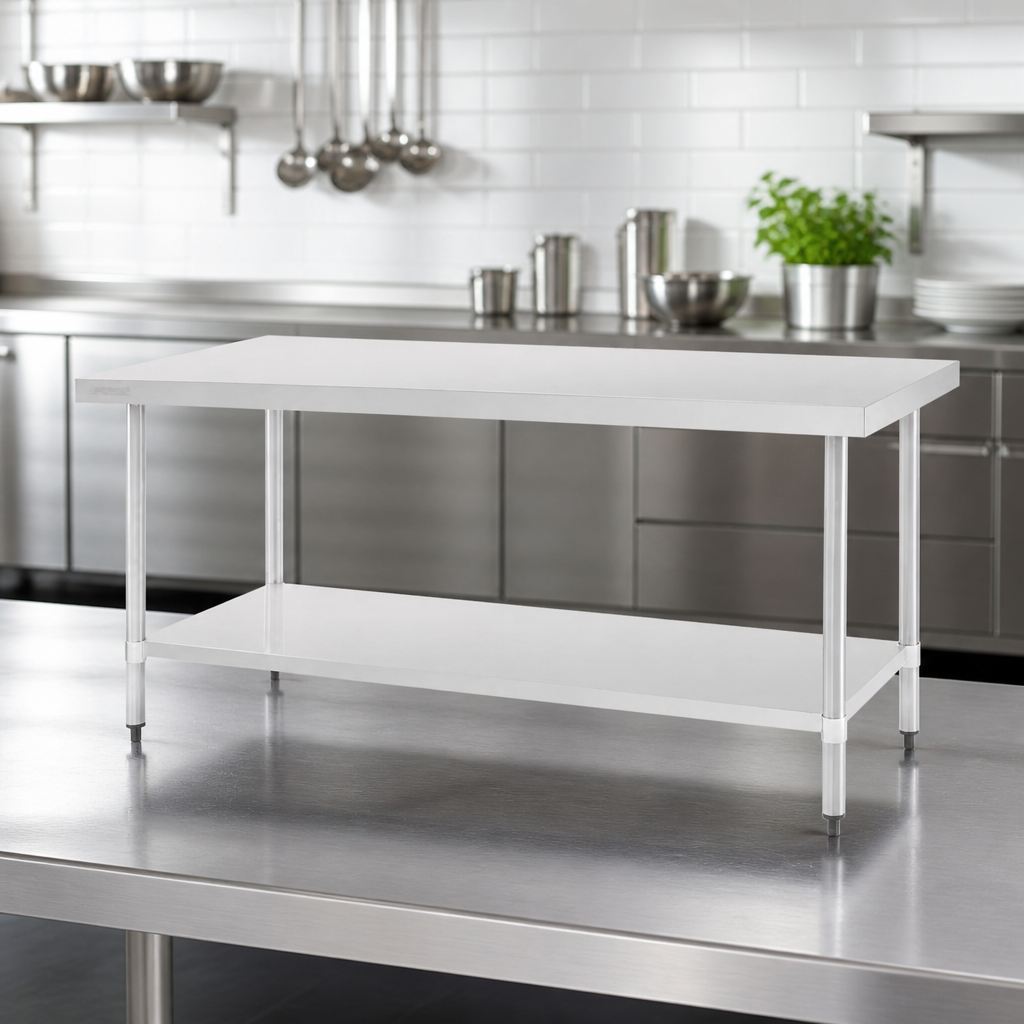 1800mm Stainless Steel Commercial Prep Table Workbench