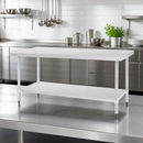 1800mm Stainless Steel Commercial Prep Table Workbench
