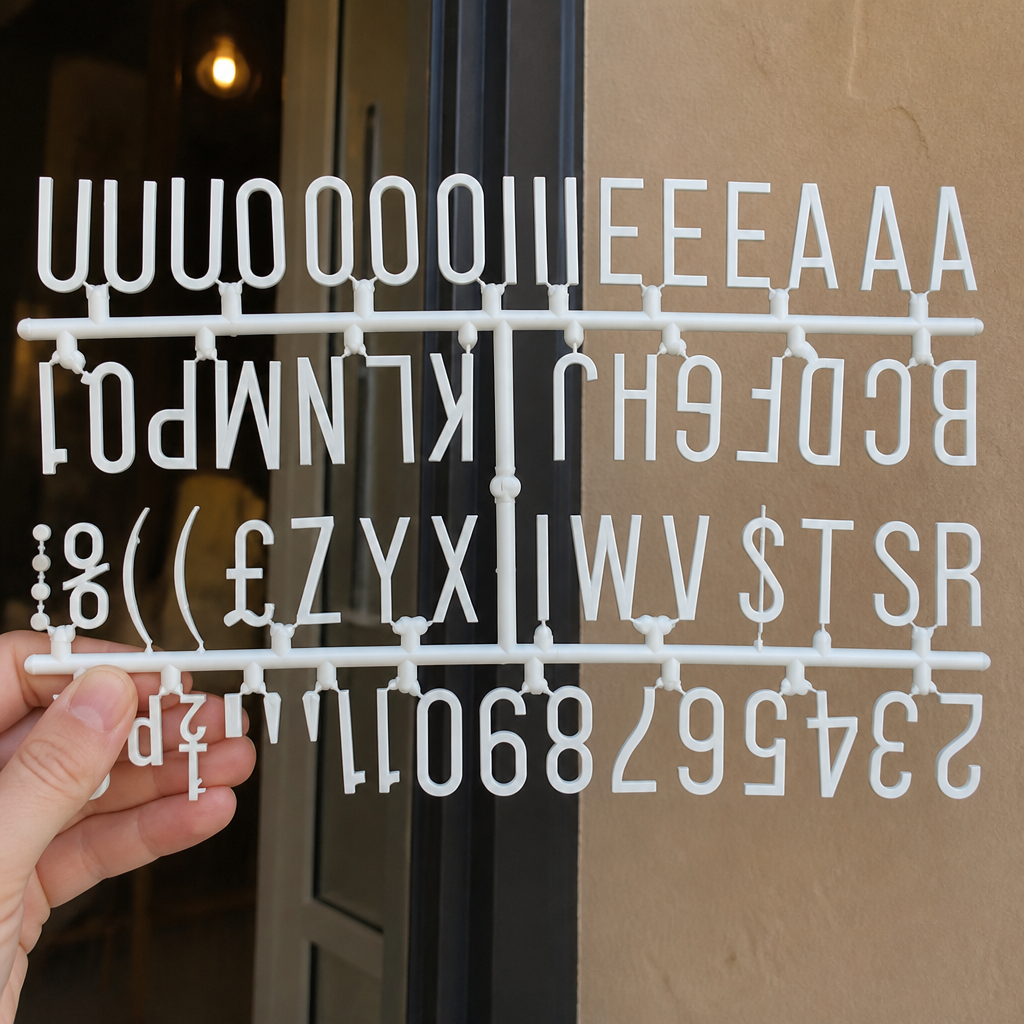 Commercial Peg Board Letter Set 390 Characters