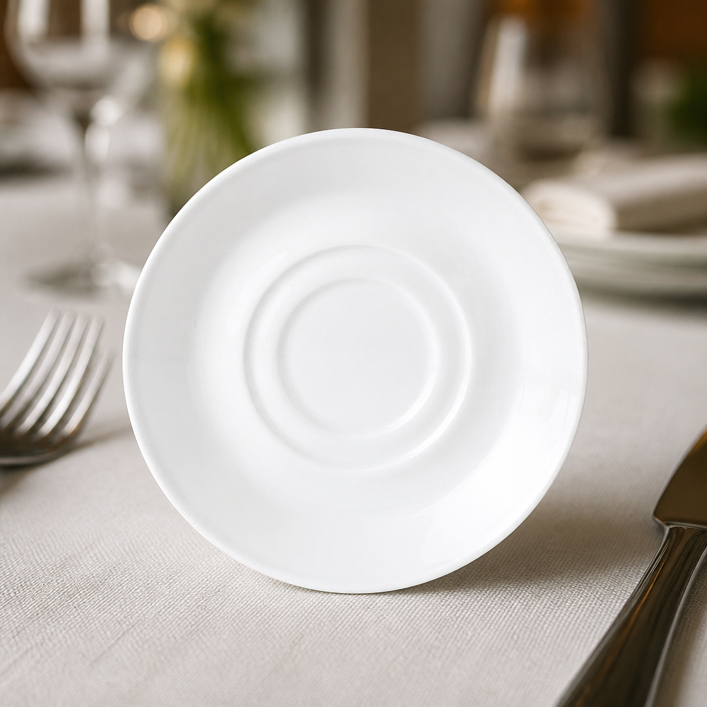 Commercial Low Cup Saucer 165ml - 36 Pack Durable Ceramic