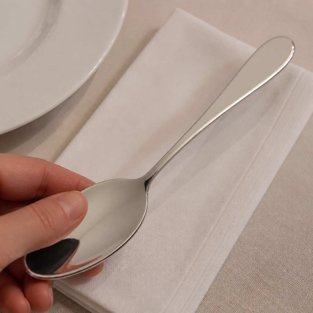 Commercial Dessert Spoon Set 12 Pack 18/10 Stainless Steel