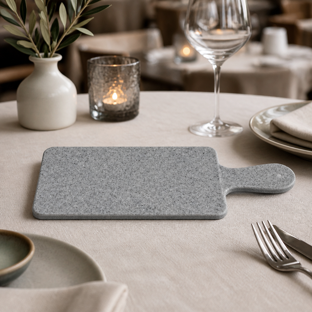Handled Melamine Paddle Board 266mm in granite finish