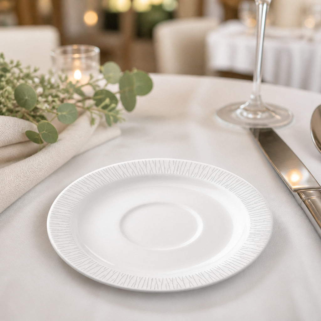 Bamboo Saucers 152mm for coffee and tea service