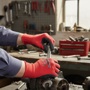 Premium Nitrile Foam Coated Gloves with Red Liner for Exceptional Grip in Wet and Oily Conditions
