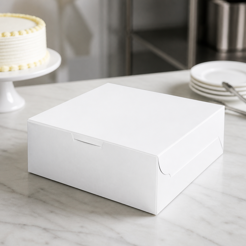 Commercial Recyclable Cake Boxes 8x8" - 250 Pack
