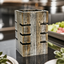 Commercial Buffet Riser Ash Grey Teak 152x305mm Display System
