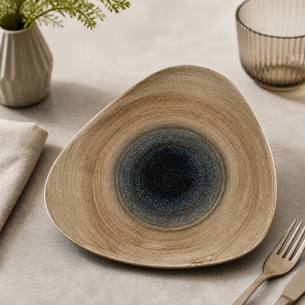 Commercial Triangular Plates 265mm Aqueous 12 Pack