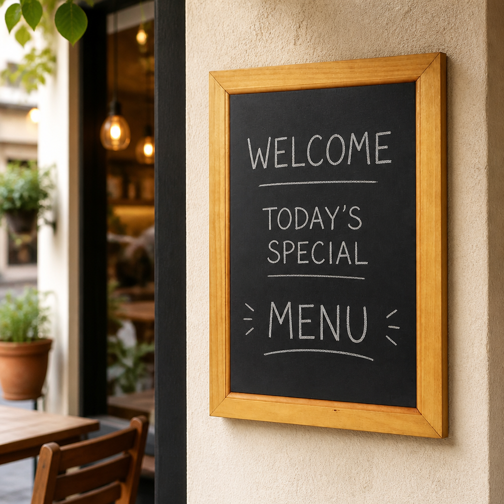Commercial Wall-Mounted Chalkboard 450 x 600mm