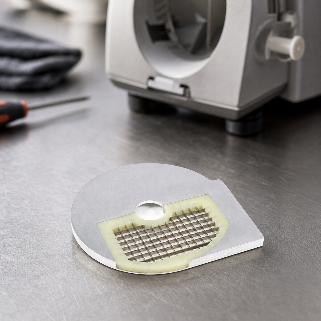 Commercial 10x10mm Dicing Disc for Veg Prep Machines