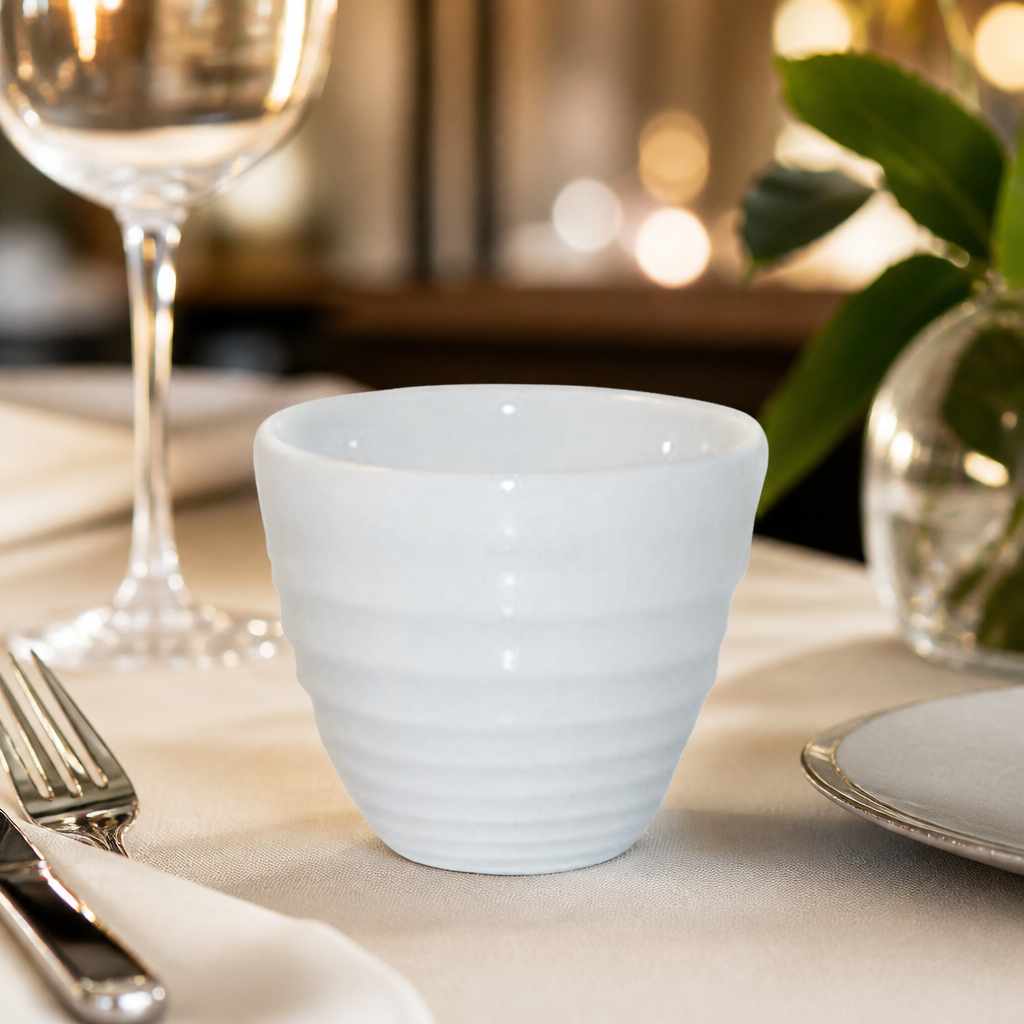 Commercial Ripple Dip Pots 114ml for Event Dining - 12 Pack