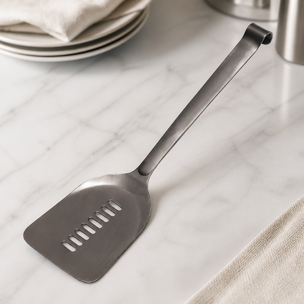 Commercial Black Spatulas 280mm Pack of 10 for Catering