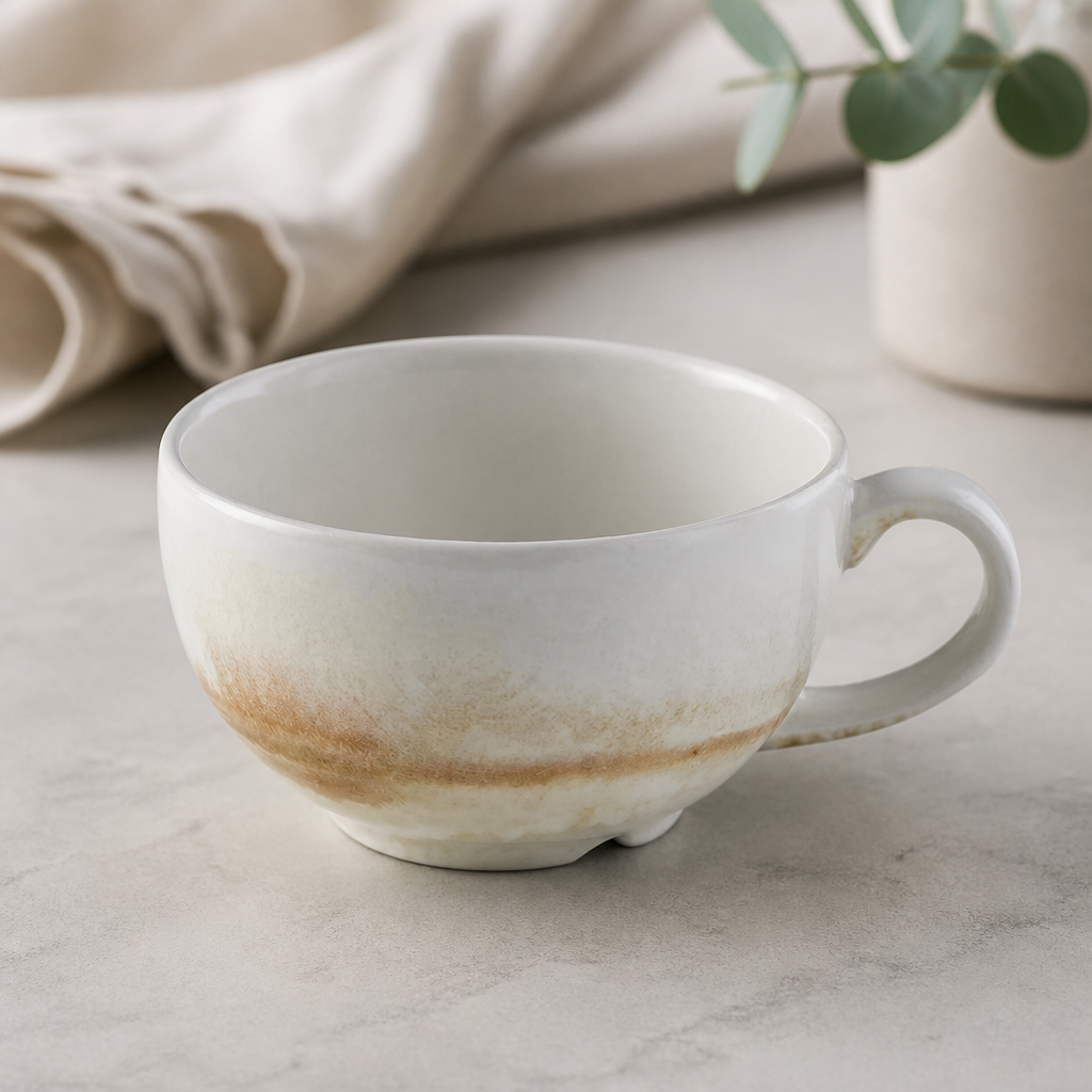 Commercial Cappuccino Cups 227ml Set of 12 Rustic Design