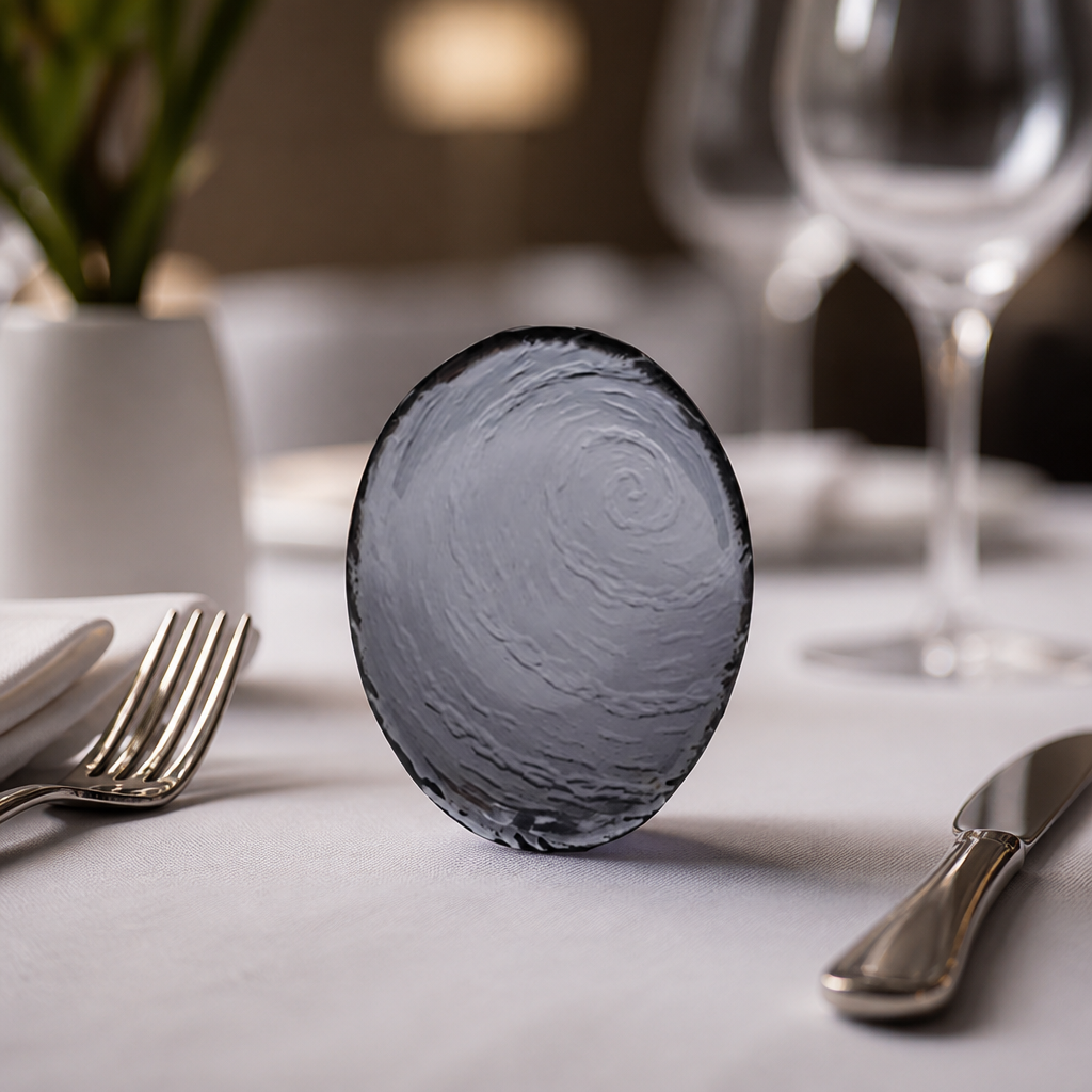 200mm smoked glass bowls - 12 pack for commercial serving