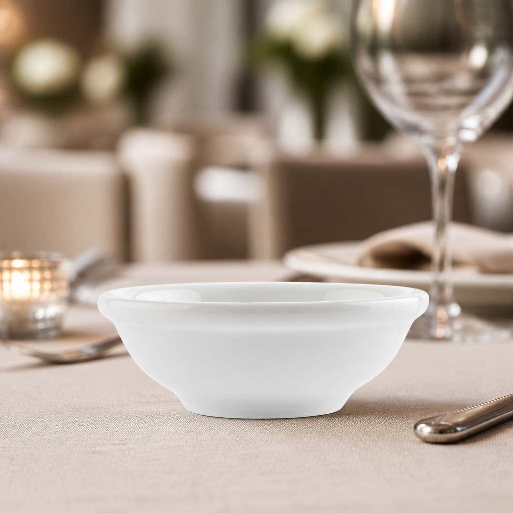 Commercial Dipping Bowls 70mm Diameter Porcelain 12 Pack