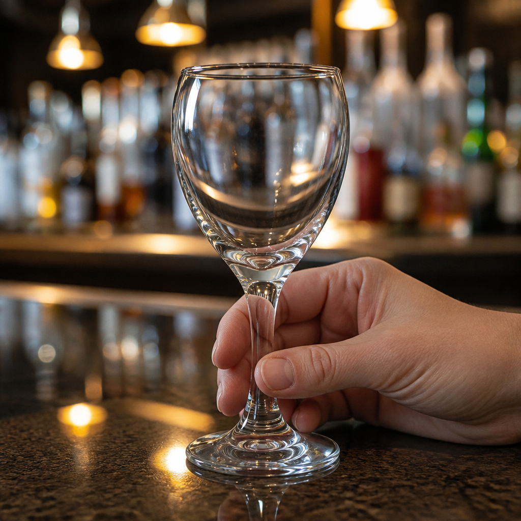 Commercial Teardrop Wine Glasses 180ml CE Marked 12 Pack