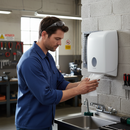 Premium Folded Hand Towel Dispenser - Essential Hygiene Solution with Cost Control and Versatile Compatibility