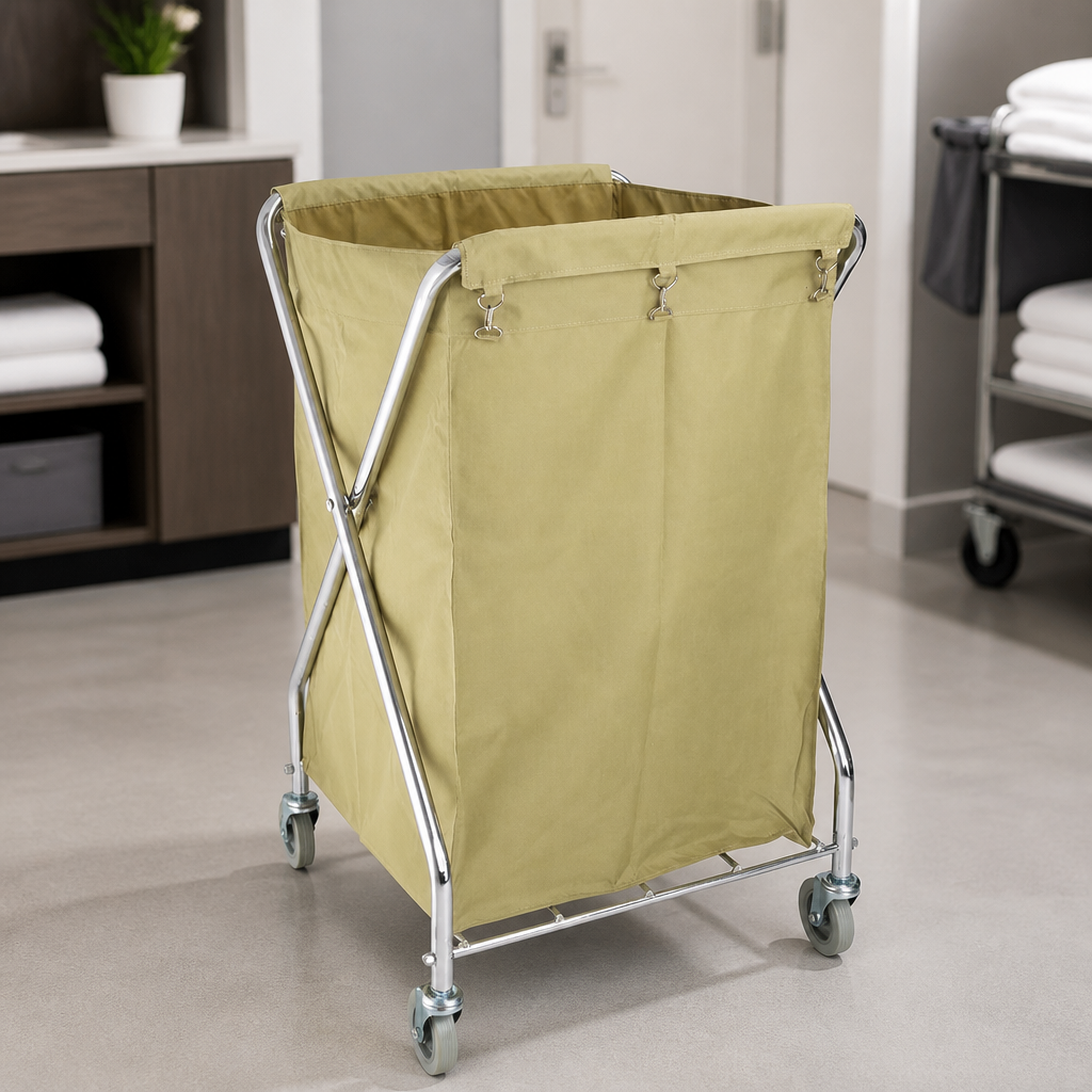 Commercial Foldable Linen Trolley 220Ltr for Easy Storage