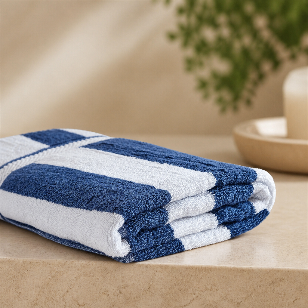 Commercial Spa Towel 480gsm Navy Luxury Soft Rapid Drying