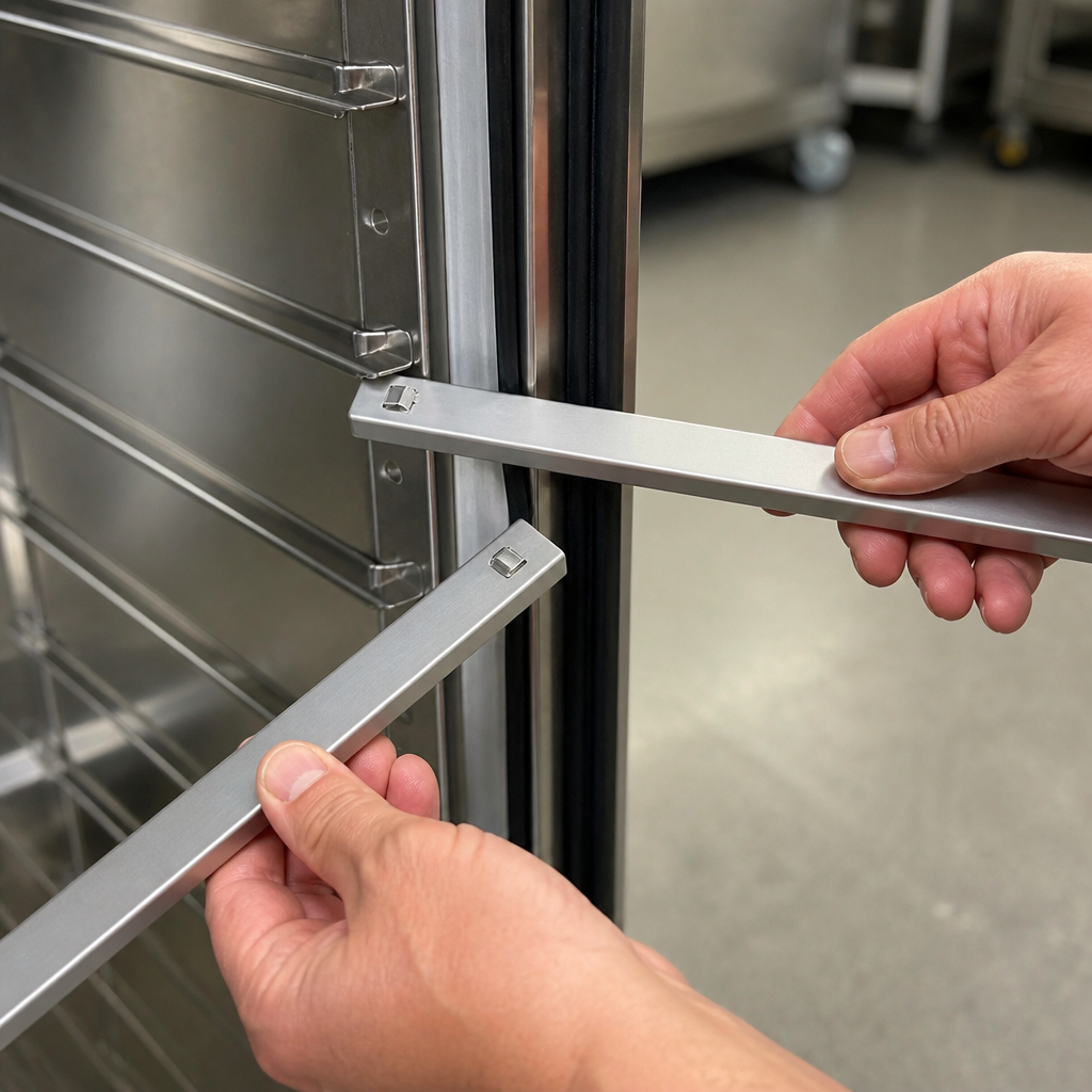 Commercial Banqueting Trolley Left and Right Guide Set 640mm