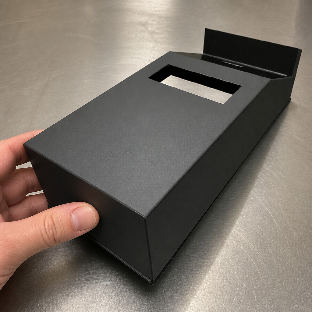 Counter Fridge Replacement Front Panel 252mm High Painted Steel