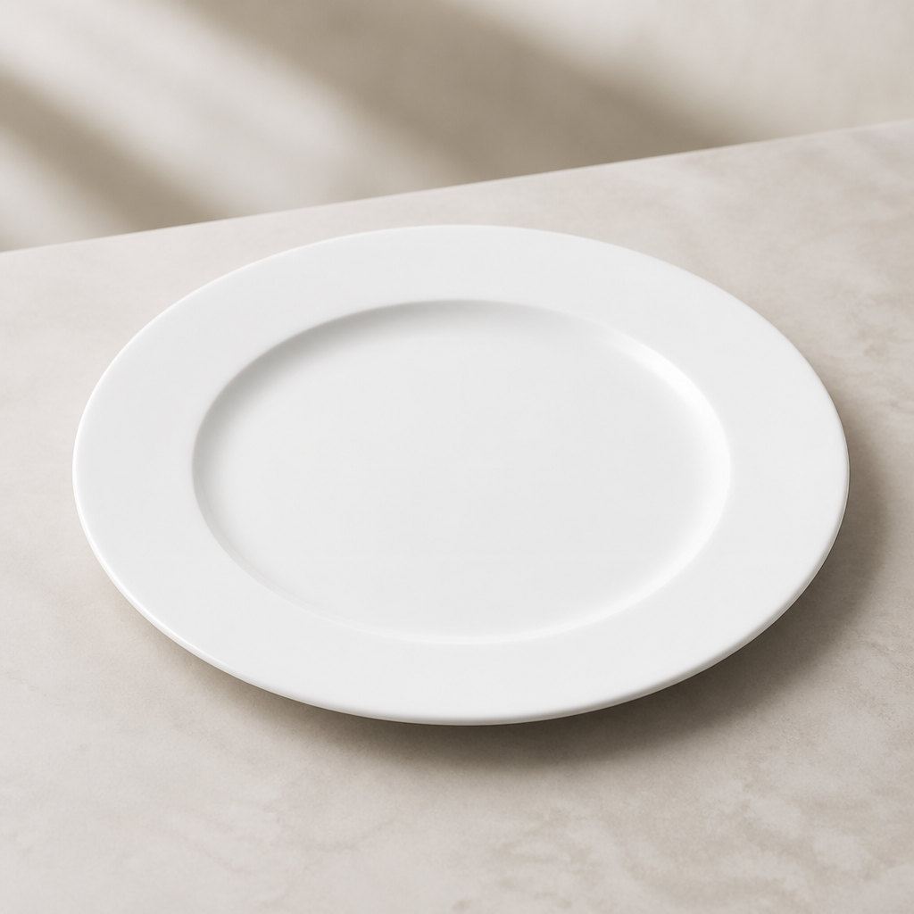 Commercial Porcelain Round Plates 317mm 6 Pack