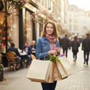 Premium Ivory Paper Carrier Bags with Twist Cord Handle - Strong, Recyclable, and Degradable Design
